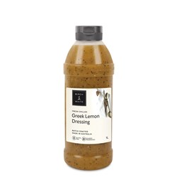 DRESSING SALAD GREEK LEMON 1LT(8) # GRDR3925FQ1 B&W