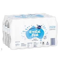 WATER SPRING (24 X 600ML) # 671000 CRYSTAL PEAK
