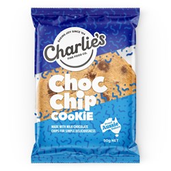 BISCUIT MILK CHOC CHIP I/W PC (24 X 50GM) # CF 4100 CHARLIES FINE FOODS