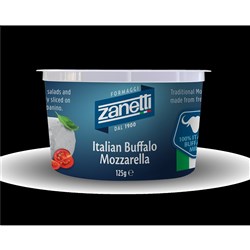CHEESE BUFFALO MOZZARELLA FRESH 125GM(6) # CI500 ZANETTI
