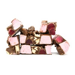 CHOCOLATE RASPBERRY ROCKY ROAD 4KG # RR4 CHOCO NUTS