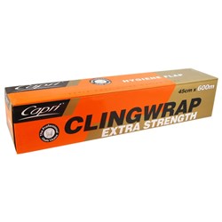 CLING WRAP DISPENSER ( 45CM x 600M ) (6) # C-CW45D CAPRI