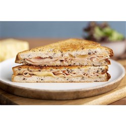 SANDWICH TOASTIE SMOKED HAM & TASTY CHEESE ON SOY & LINSEED GF(12 X 130GM) # 7073 EVERYDAY