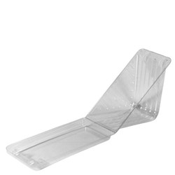 SANDWICH WEDGE LARGE RECYCLED PET CLEAR 100S(5) # EC-SW0402 ENVIROCHOICE