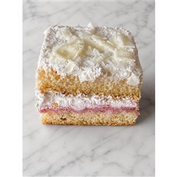 CAKE STRAWBERRY GATEAU WHITE CHOC CUT 60 1.9KG(3) # CC1230-60 HOMEBUSH CAKES