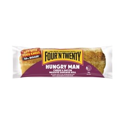 SAUSAGE ROLL CHEESE & BACON (12 X 280GM) #1001256 HUNGRY MAN'S