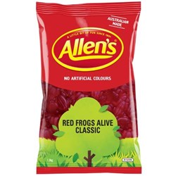 LOLLY FROGS ALIVE RED 1.3KG(6) # 109106 ALLEN'S