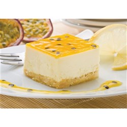 SLICE CHEESECAKE LEMON PASSIONFRUIT GF 15S(4) # 1-285 PRIESTLEY'S