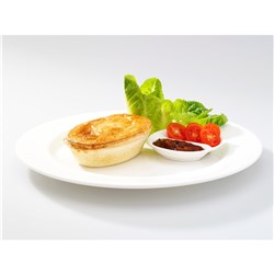 PASTRY SHELL PIE OVAL UNBAKED 130MM TOP & BOTTOM  84S # PBOT READYBAKE