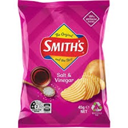 CHIPS SEA SALT & BALSAMIC VINEGAR RED ROCK (18 X 45GM) # 320003432 SMITHS