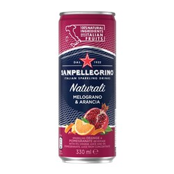 DRINK NATURALI MELOGRANO & ARANCIA ISD CAN (24 X 330ML) # MELSCAN4 SAN PELLEGRINO