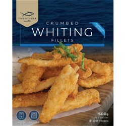 WHITING FILLETS CRUMBED IMP 500GM(10) # CWHIT5KG 26 SOUTH