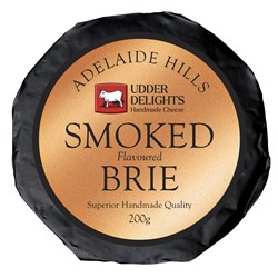 CHEESE BRIE SMOKED (6 X 200GM) # UDSB200g x 6 UDDER DELIGHTS