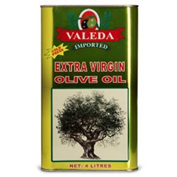 OIL OLIVE EXTRA VIRGIN 4LT(4) # OILEVR/16 OIL VALEDA