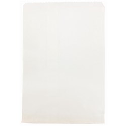 BAG PAPER WHITE 1 SQUARE FLAT (165MM X 200MM) 500S # CA-WF01W CASTAWAY