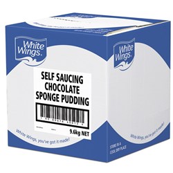 PUDDING MIX CHOCOLATE S/SAUCE (4 X 2.4KG) # 103503 WHITE WINGS