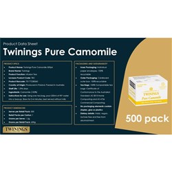 TEA BAGS ENVELOPE CAMOMILE 500S # 80148 TWININGS