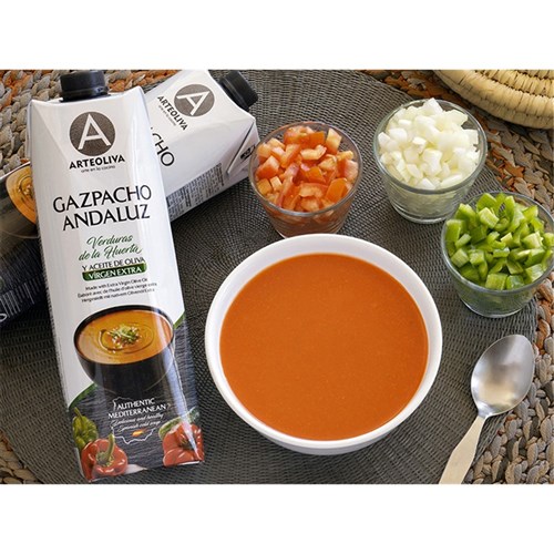 SOUP GAZPACHO ANDALUZ 1LT(10) # BRgaz1ltr ARTEOLIVA