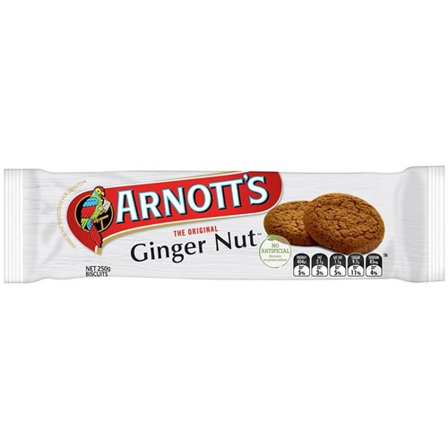 BISCUIT GINGER NUT 250GM(20) # 140550 ARNOTTS