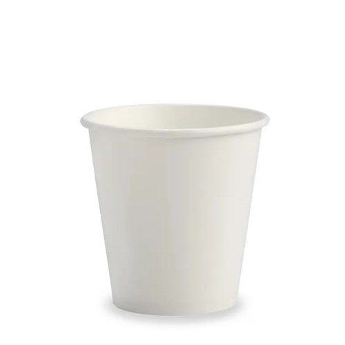 CUP 6OZ 230ML SINGLE WALL WHITE 50S(20) # BC-6W BIOPAK