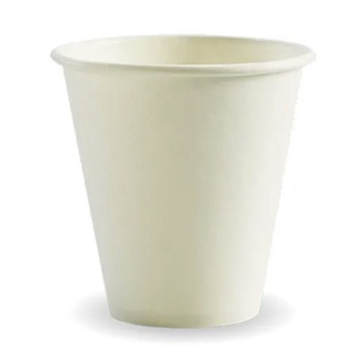 CUP COFFEE 8OZ SINGLE WALL WHITE BIOCUP 50S (20) # BC-8W(90) BIOPAK