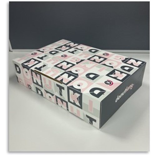 DK DONUT BOX 6PC (314 X 210 X 75MM) 100S # Q922P0198 DONUT KING