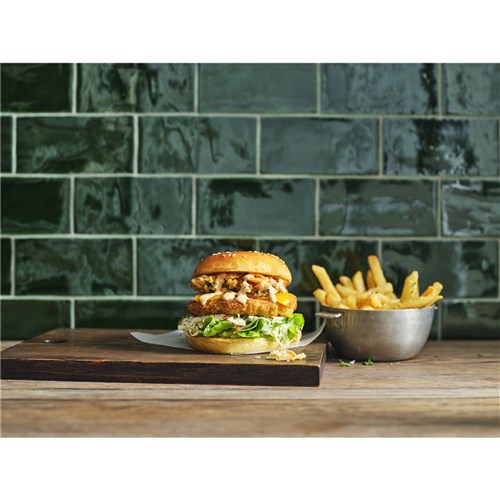 CHICKEN BREAST BURGER FREE RANGE 1KG (6) # 54507 LILYDALE