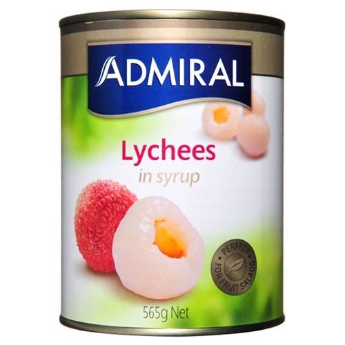 LYCHEES IN SYRUP 565GM(6) # 2511674 ADMIRAL