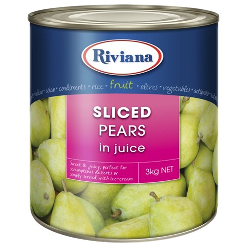 PEAR SLICED NATURAL JUICE A10(3) # 2423526 RIVIANA