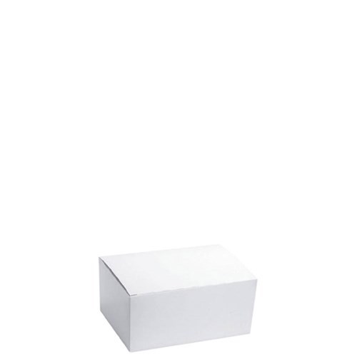 SNACK BOX MEDIUM WHITE 50S (5) # C-SB0215 CAPRI