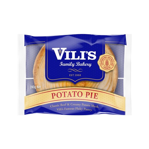 PIE BEEF & POTATO HALAL (12 X 240GM) # 300521 VILIS