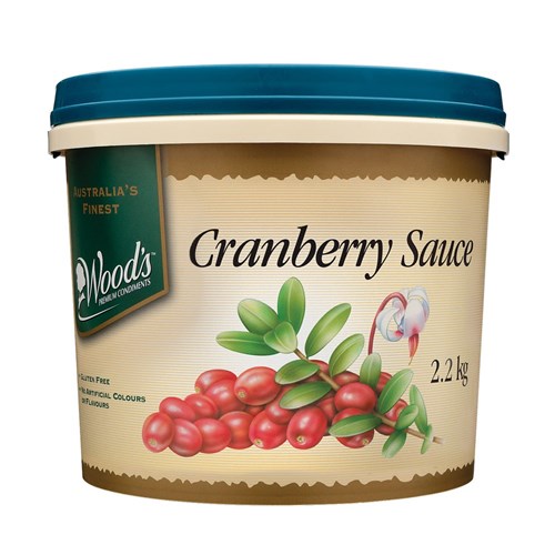 SAUCE CRANBERRY 2.2KG (2) # I02138 WOODS